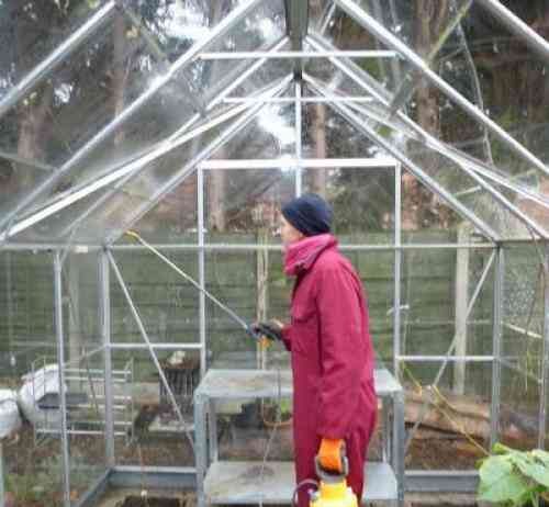 Обробка теплиці з полікарбонату восени мідним купоросом. Обробка поверхонь